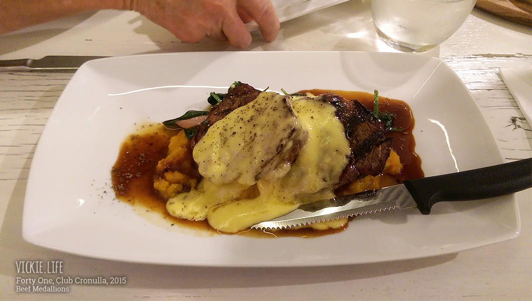 Forty One Club Cronulla: Beef Medallions