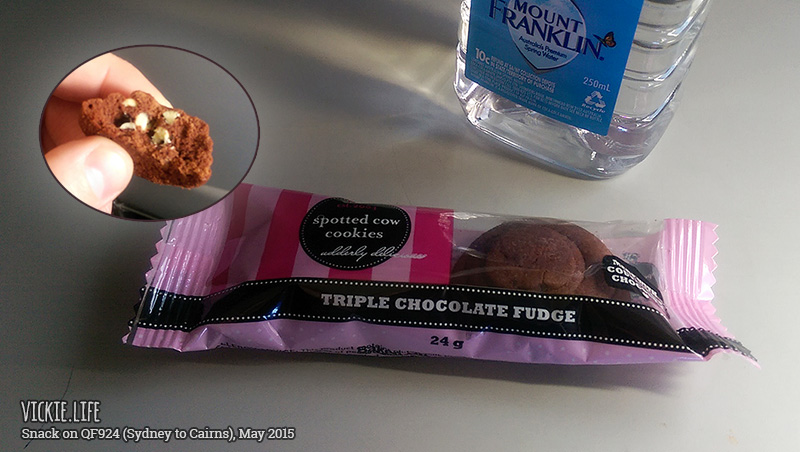 QF924 Flight Meal: Triple Chocolate Fudge (snack)